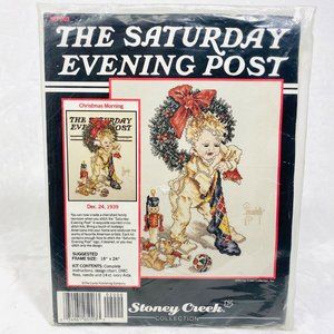 Vintage Stoney Creek "Christmas Morning" Cross Stitch Kit - New/Sealed